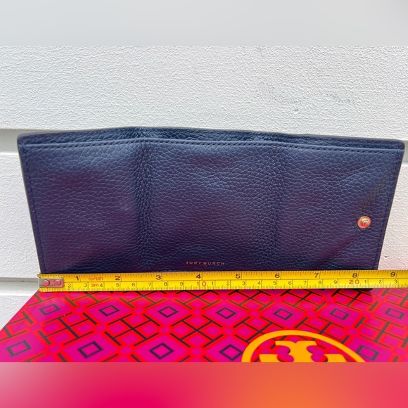 Tory Burch Robinson Mini Flap Wallet Navy Women’s accesories - Picture 8 of 12
